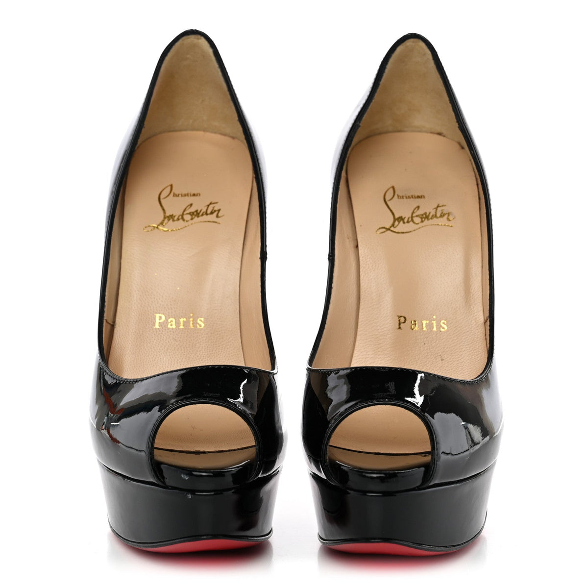 Patent Lady Peep 150 Pumps 35 Black