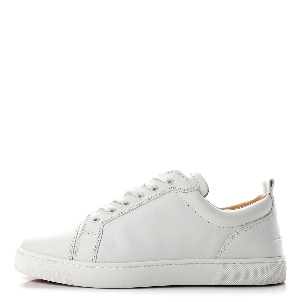 Calfskin Mens Louis Junior Flat Sneakers 44 White