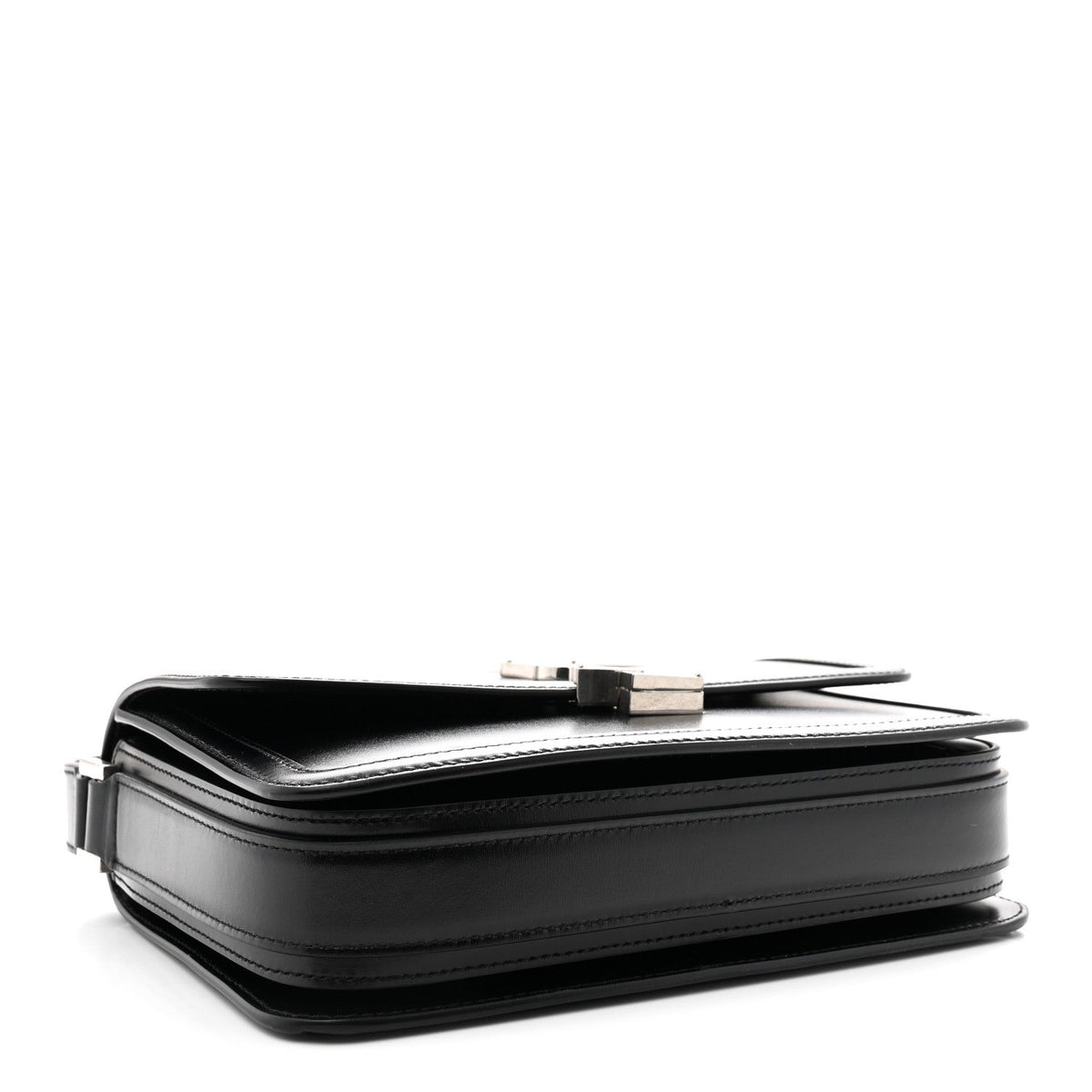Box Calfskin Monogram Medium Solferino Satchel Black