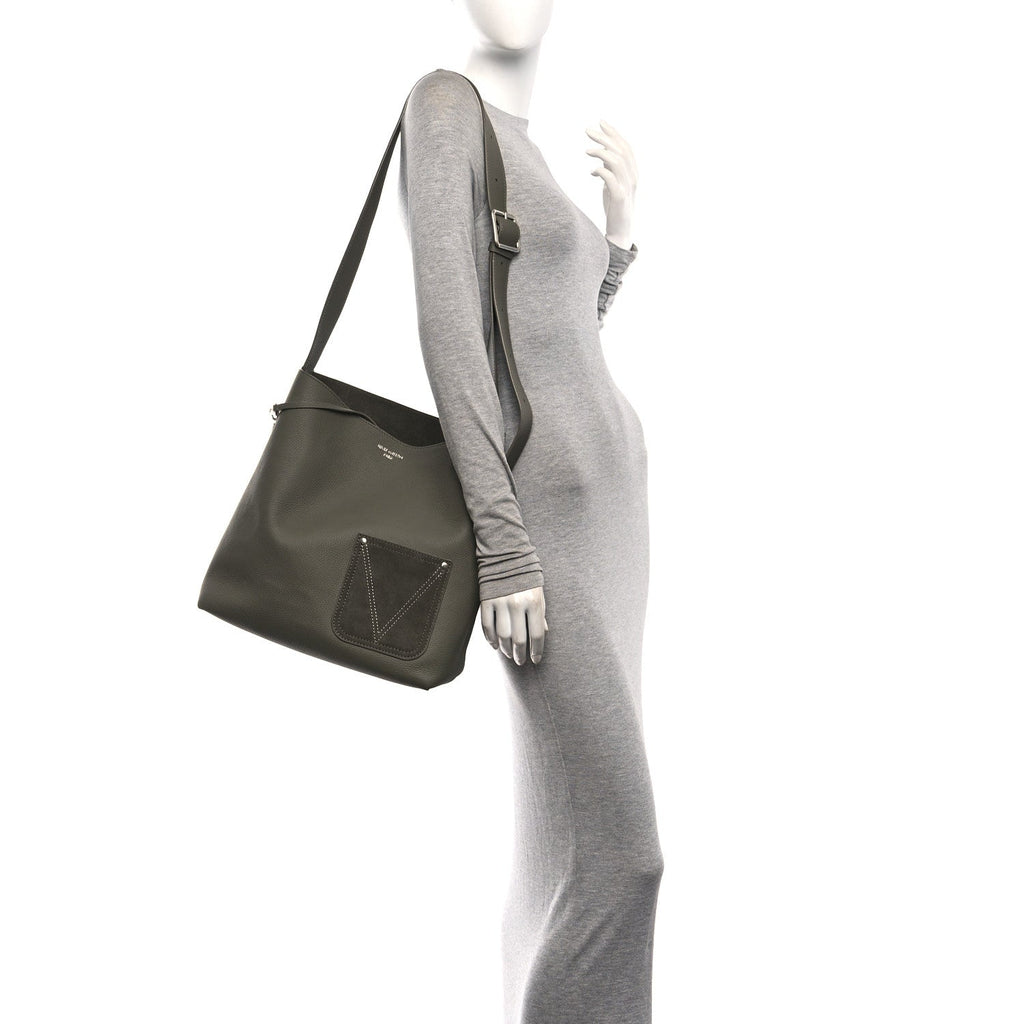 LV Touch Calfskin Reversible Verso Hobo H38  Khaki Green