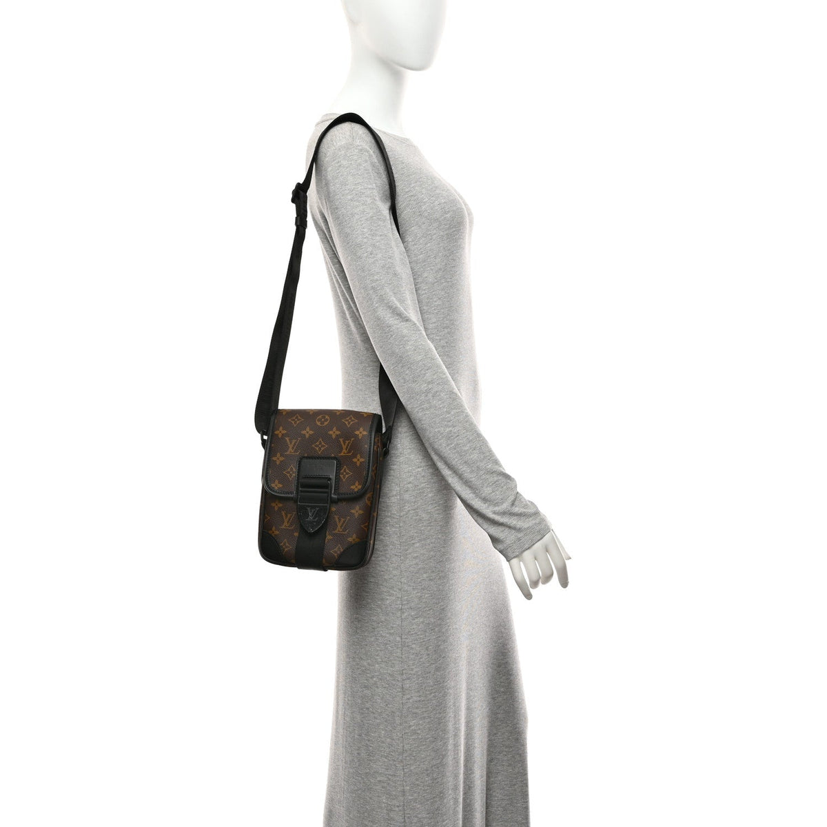Monogram Macassar Archy Messenger PM