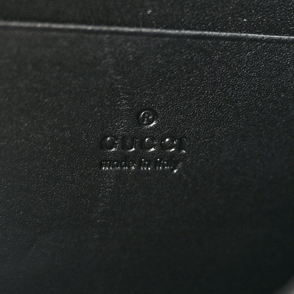 Calfskin Matelasse GG Marmont Chain Wallet Black
