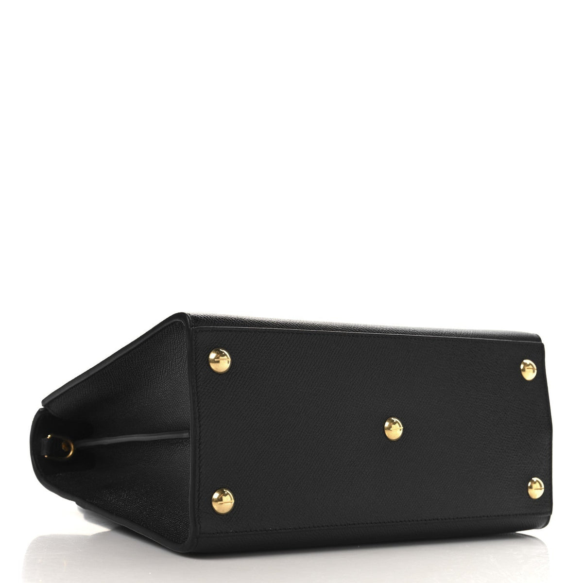 Grained Calfskin Medium St. Honore Tote Black