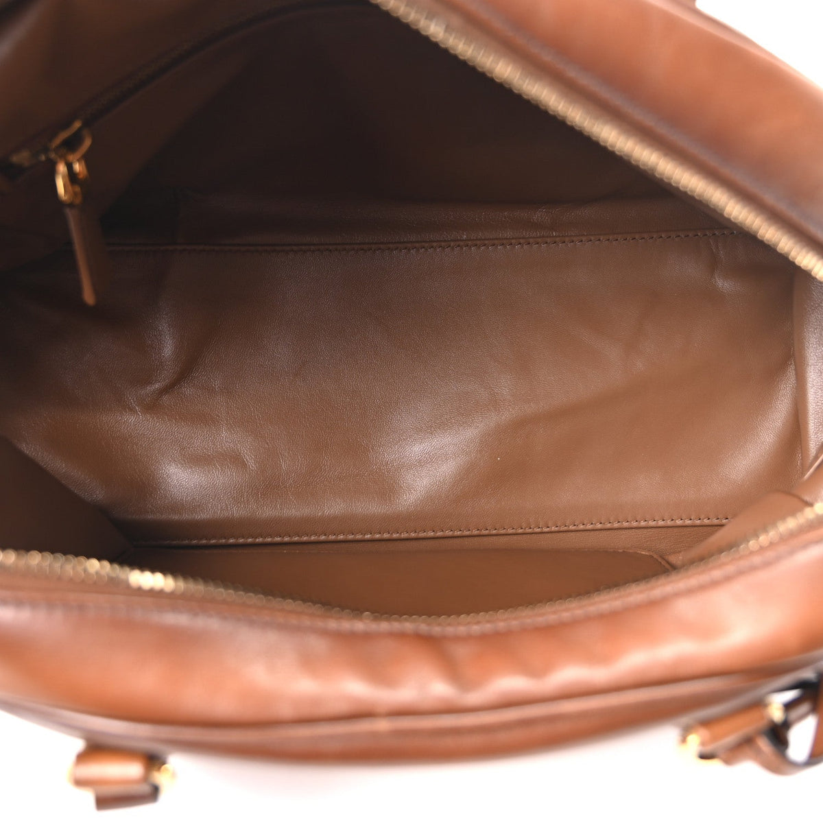 Vitello Old Medium Bowling Bag Cognac