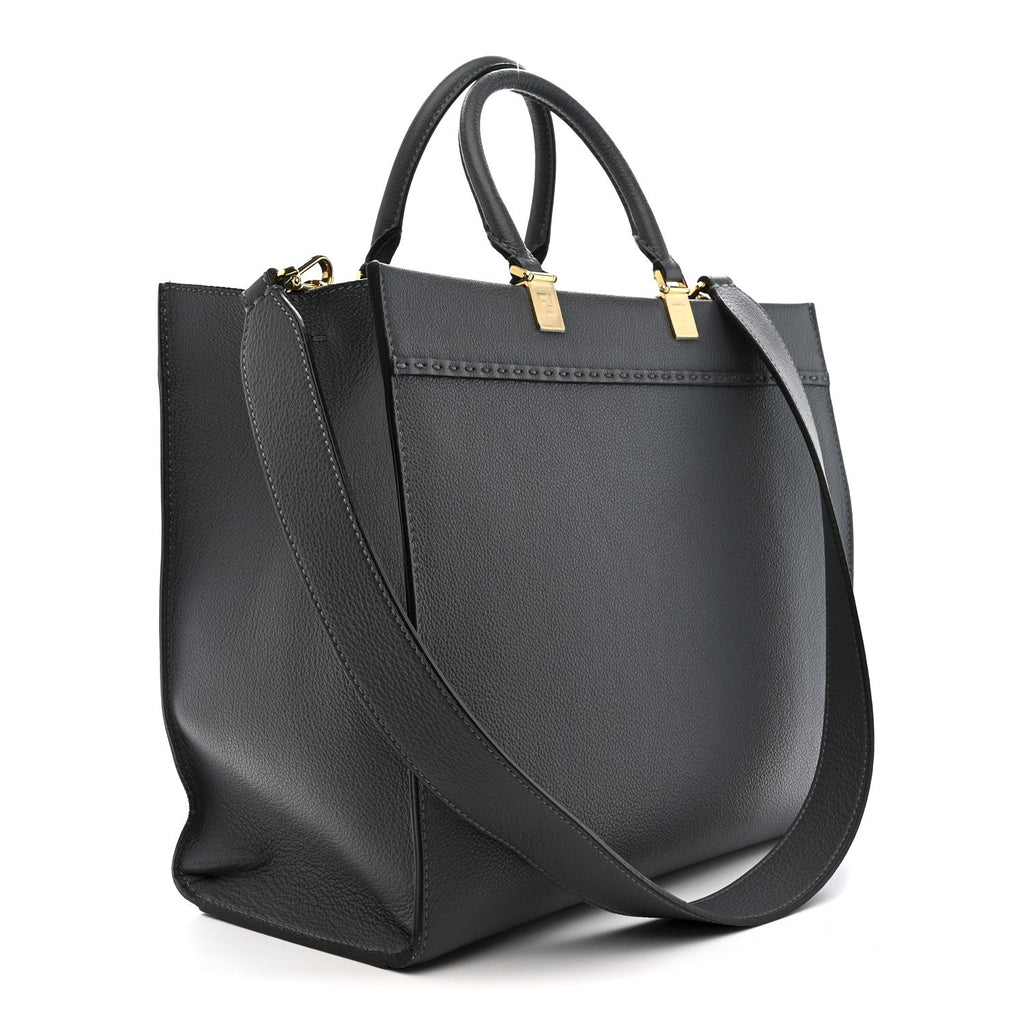 Vitello Cher Logo Debossed Medium Fendi Sunshine Shopper Tote Real Tempesta