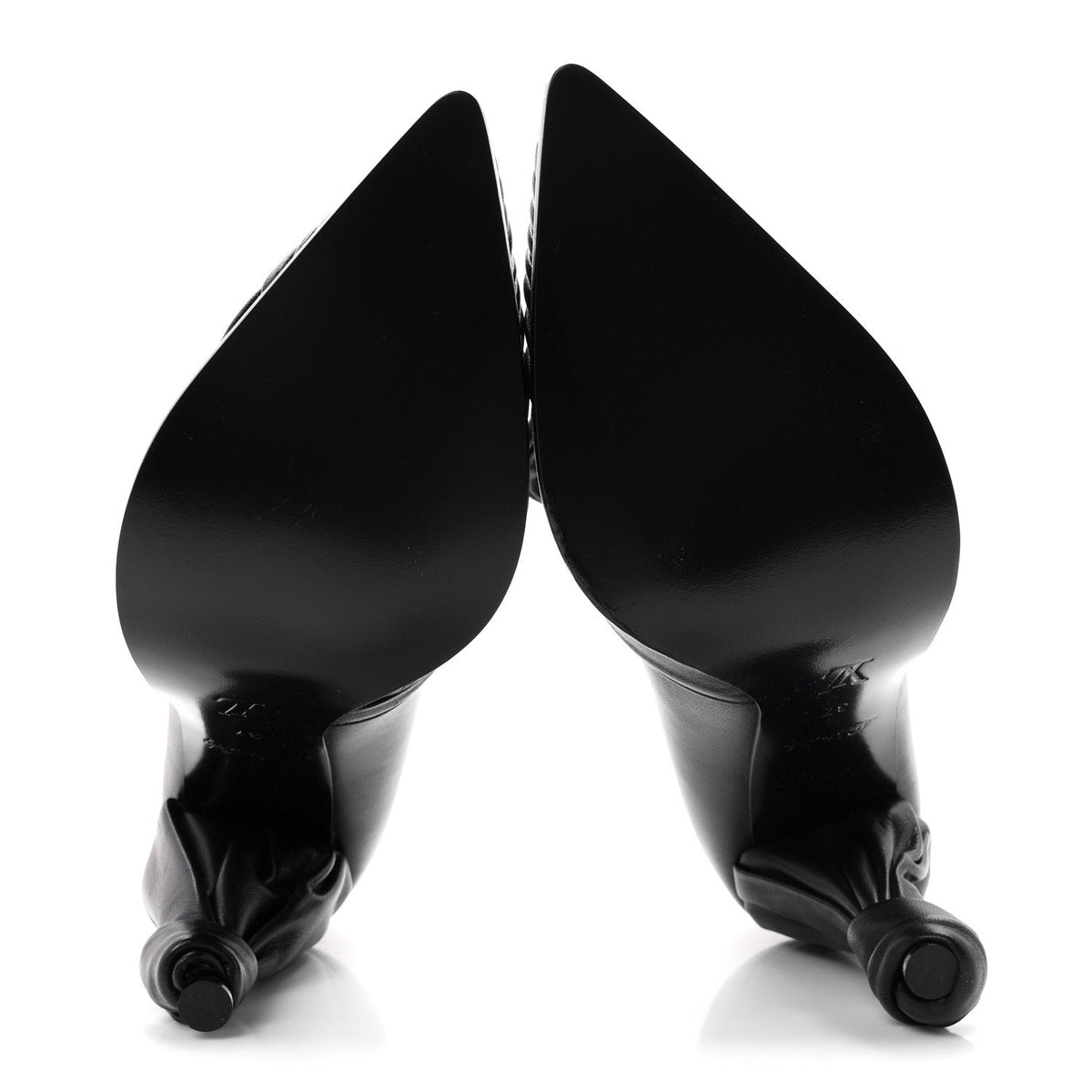 Calfskin Knot Pumps 37 Black