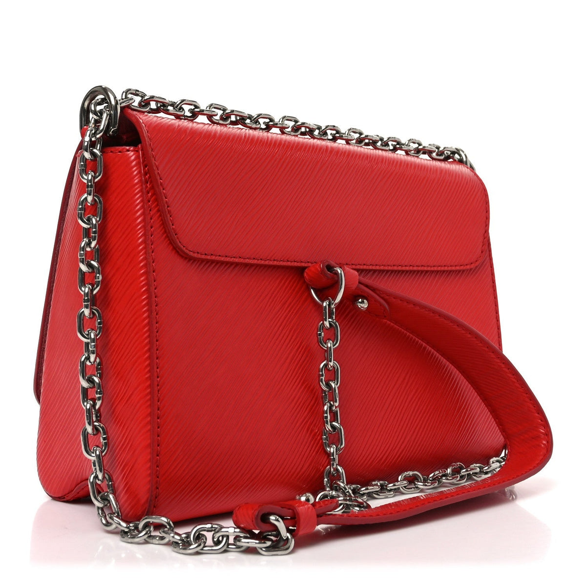 Epi Twist Shoulder Bag MM Coquelicot