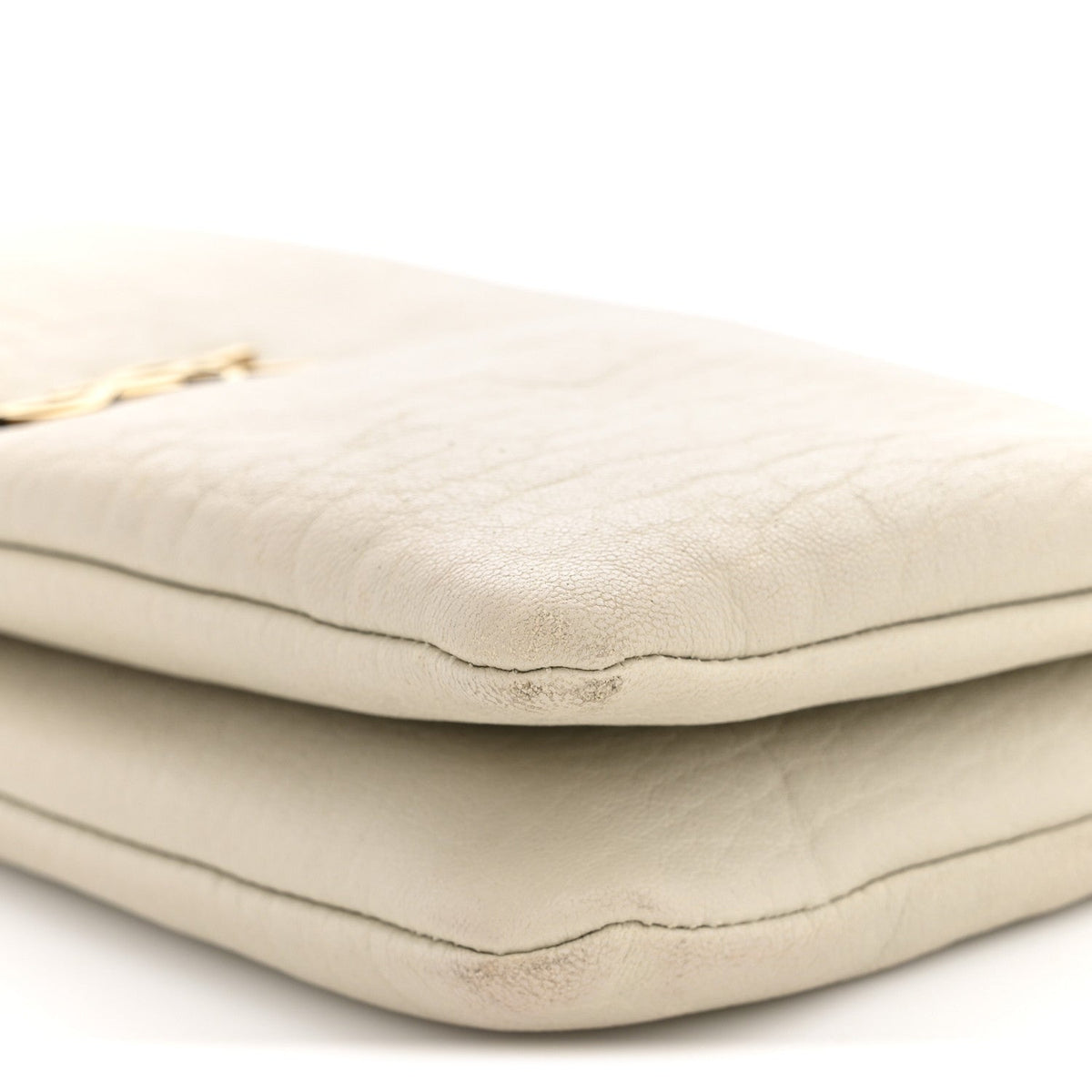 Padded Lambskin Mini Calypso Wallet On Chain WOC Crema Soft
