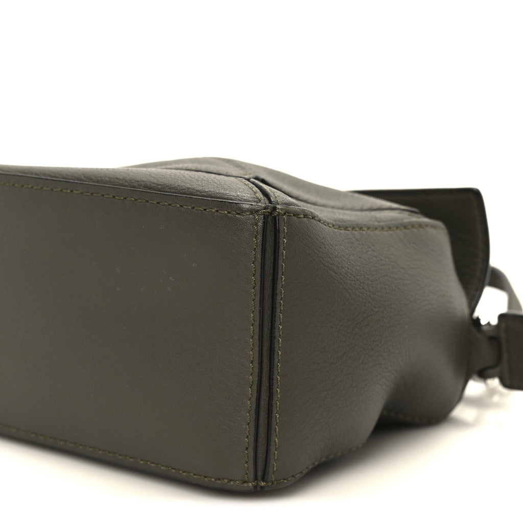Calfskin Mini Puzzle Bag Khaki Green