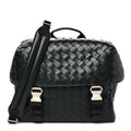 Nappa Intrecciato Postino Messenger Black