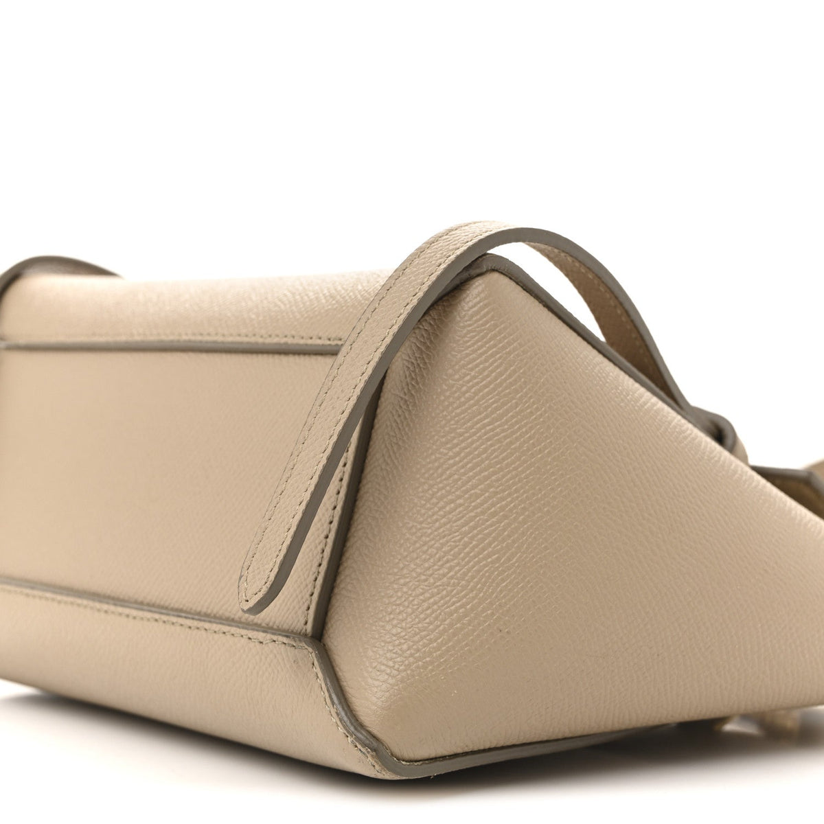 Grained Calfskin Nano Belt Bag Light Taupe