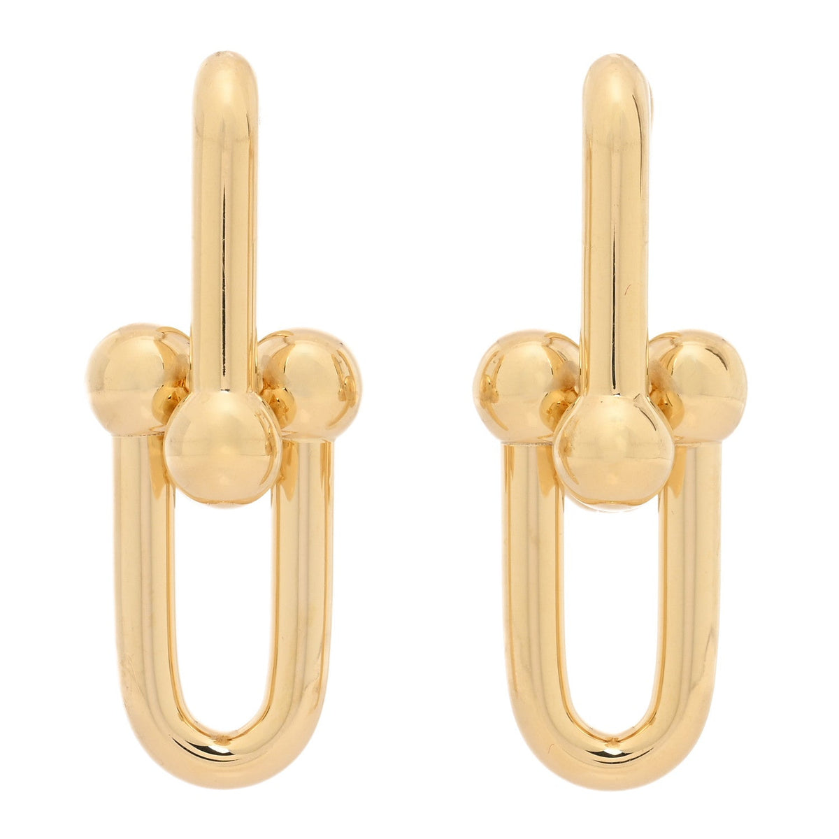 18K Yellow Gold Large HardWear Link Earrings