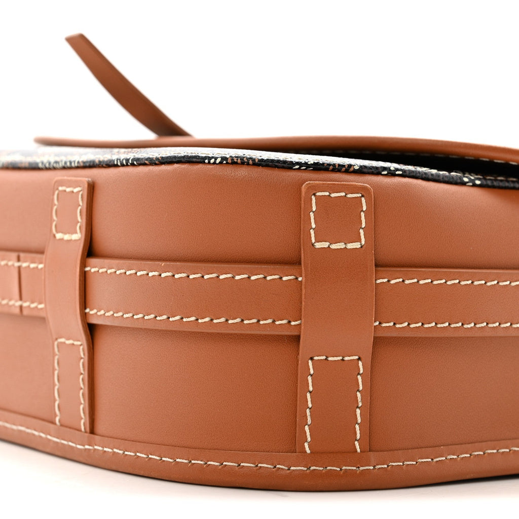 Goyardine Belvedere II PM Messenger Bag Black Gold
