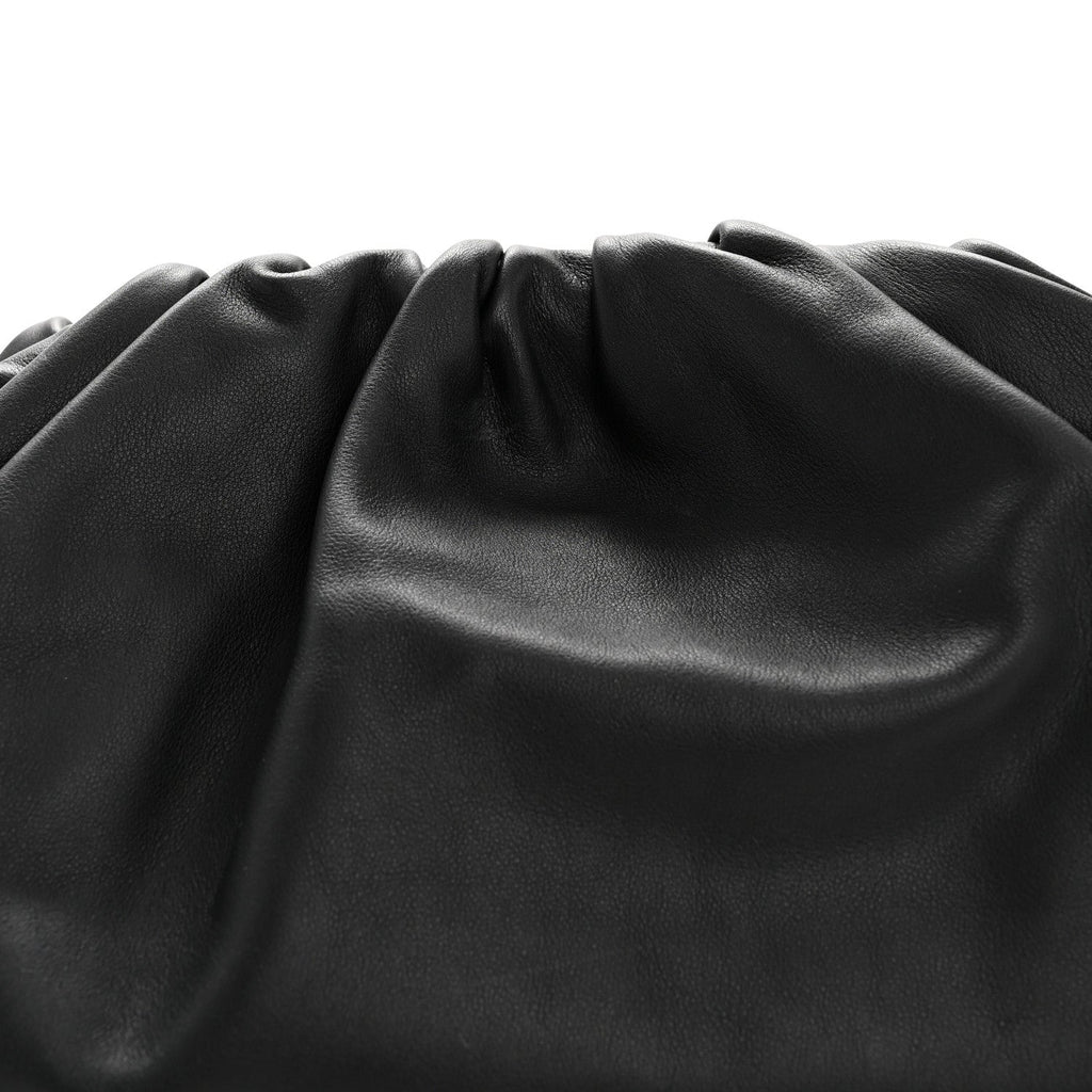 Smooth Butter Calf The Pouch Oversized Clutch Black