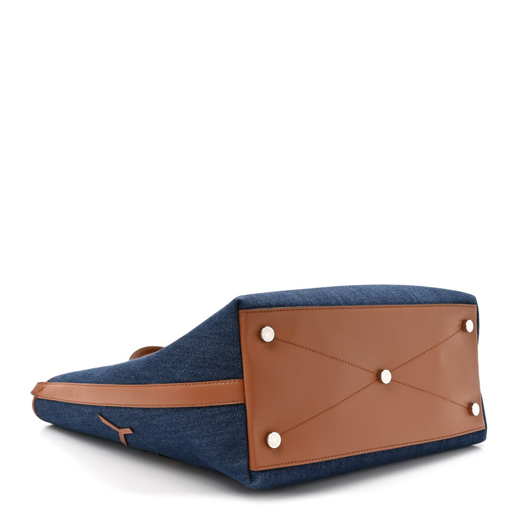 Denim Logo Tote Blue