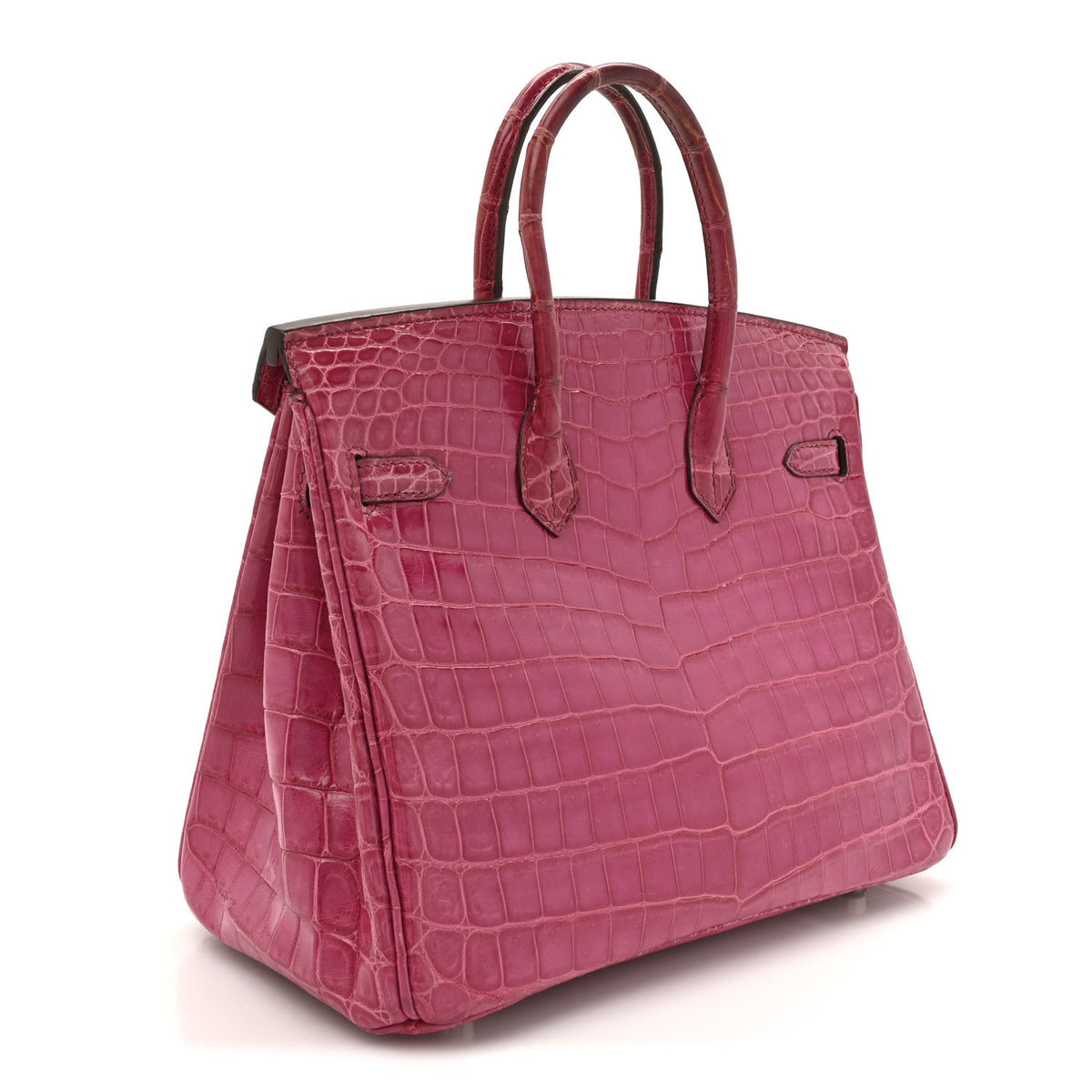 Shiny Niloticus Crocodile Birkin 25 Rose Scheherazade