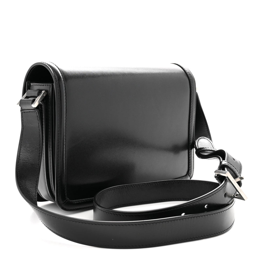 Box Calfskin Monogram Medium Solferino Satchel Black