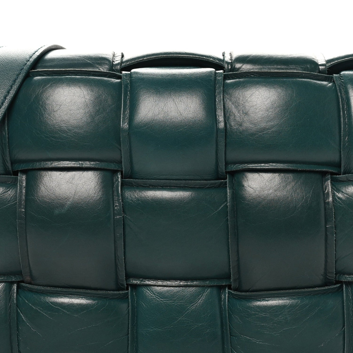 Paper Calfskin Maxi Intreccio Padded Cassette Crossbody Bag Ottanio