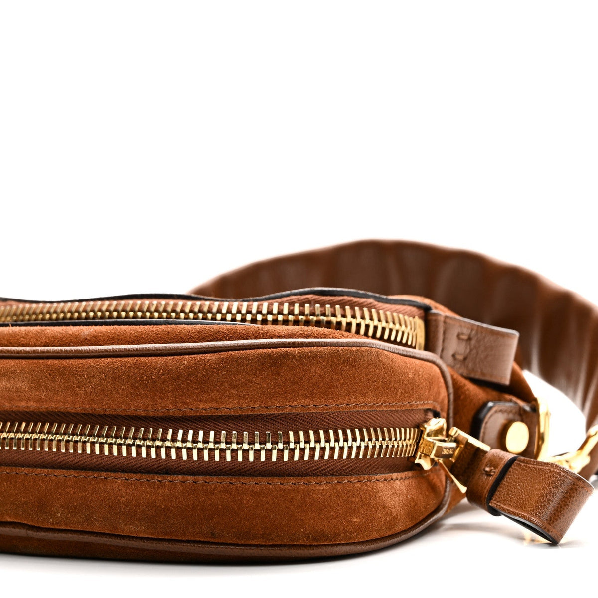 Suede Calfskin Mini Jennifer Crossbody Caramel