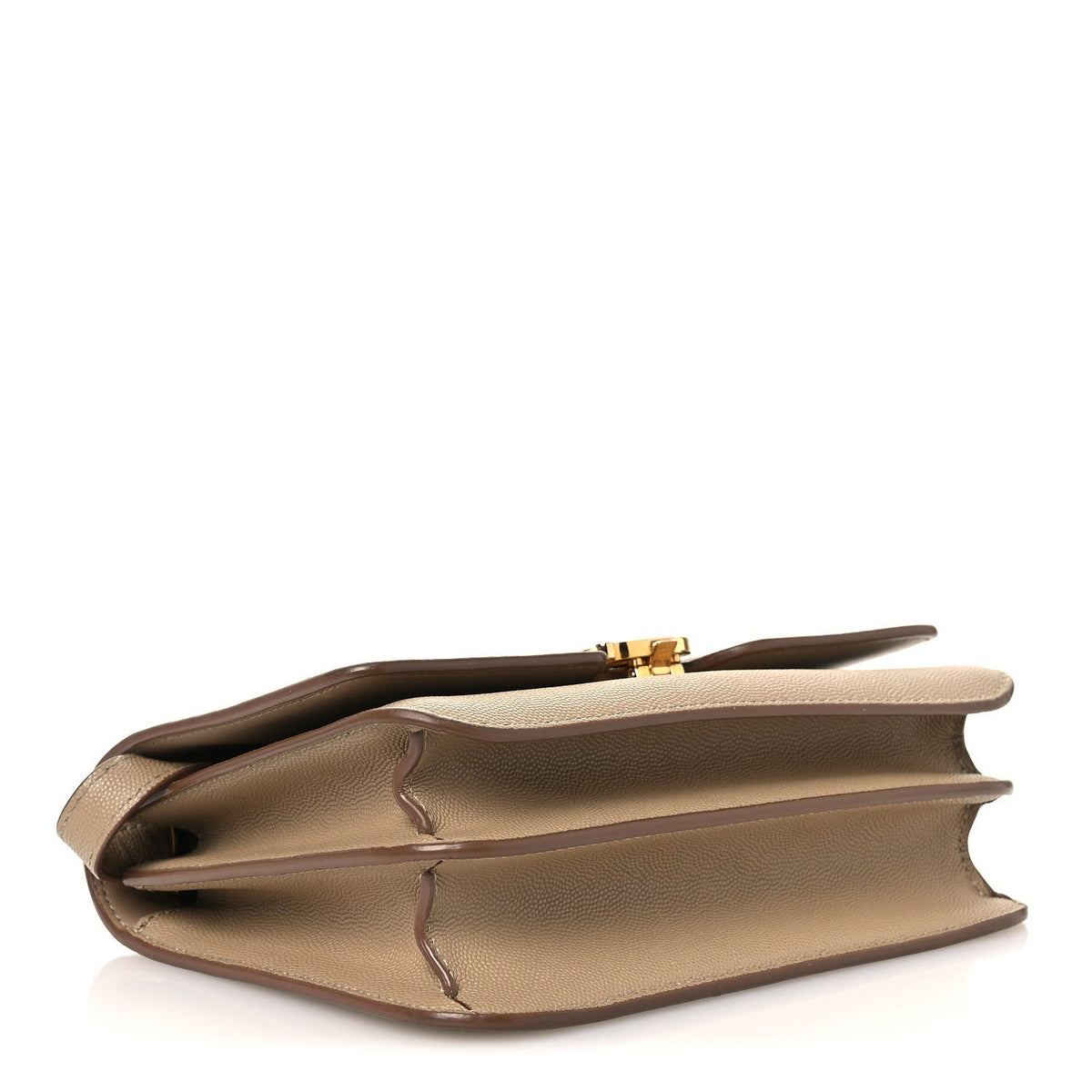 Grained Calfskin Small TB Bag Oat Beige