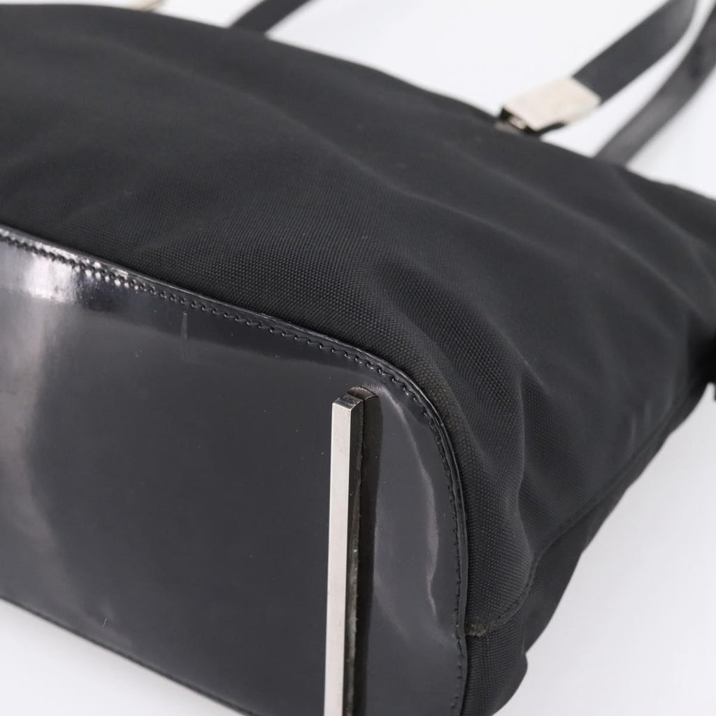 GUCCI Shoulder Bag Nylon Black Silver 002 1038 Auth ep16102