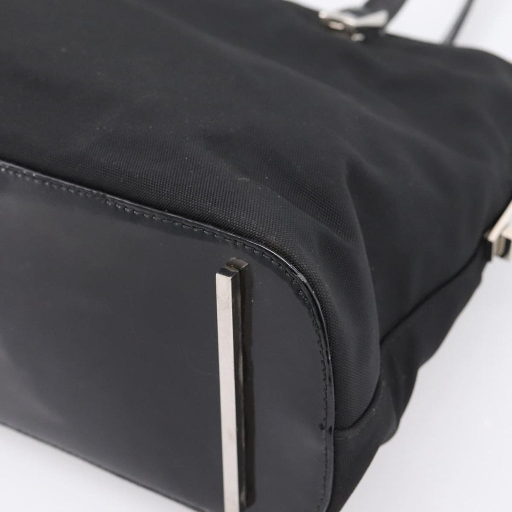GUCCI Shoulder Bag Nylon Black Silver 002 1038 Auth ep16102