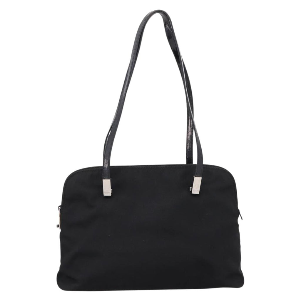 GUCCI Shoulder Bag Nylon Black Silver 002 1038 Auth ep16102