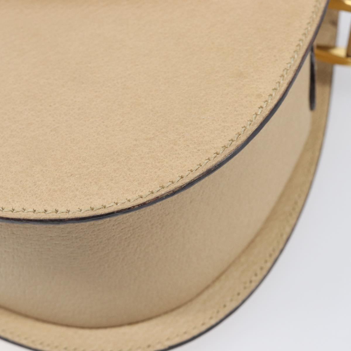 GUCCI Bamboo Shoulder Bag Leather Beige Gold 001 113 1529 Auth ep16289