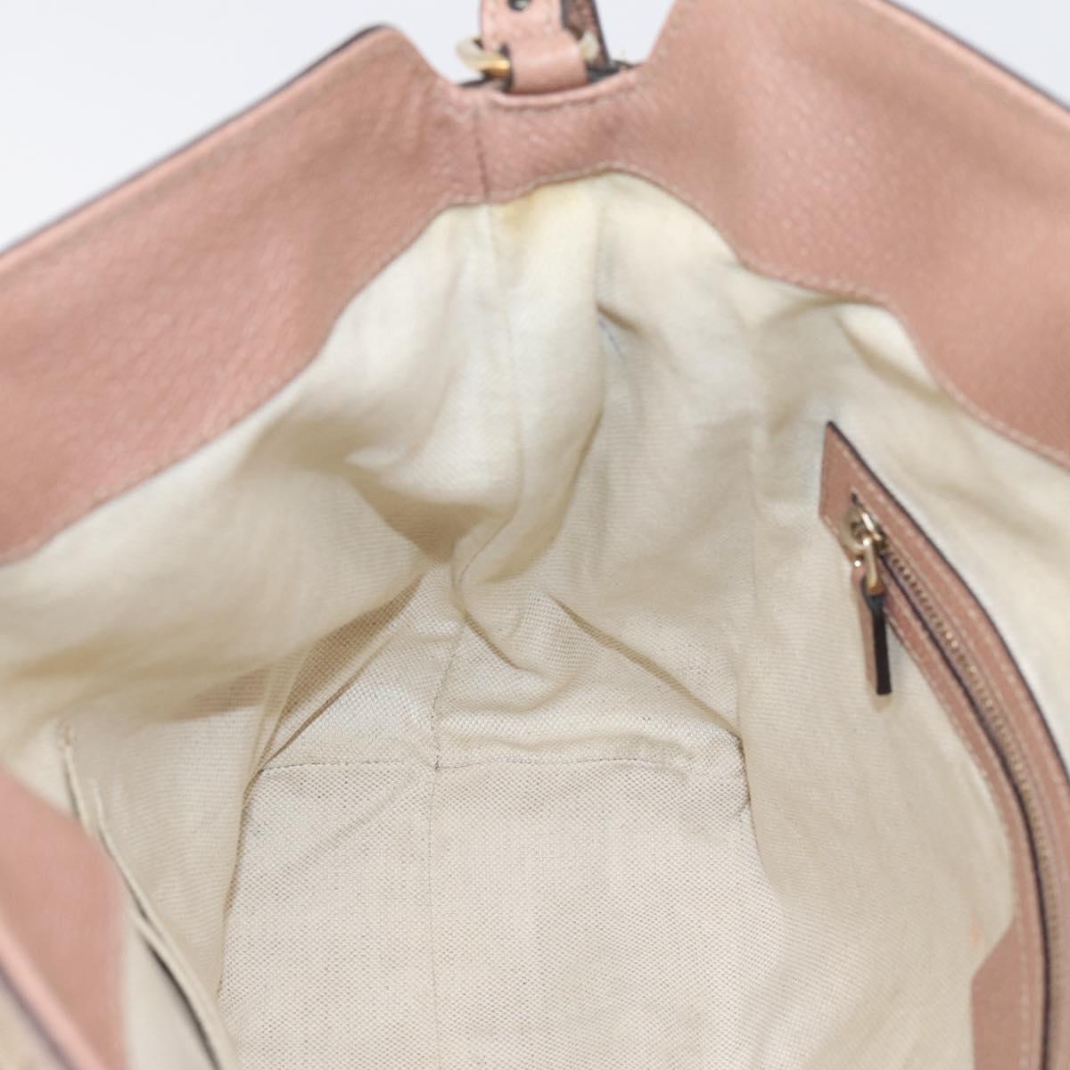 GUCCI GG Canvas Hand Bag 2way Beige Gold 353120 Auth ep16353