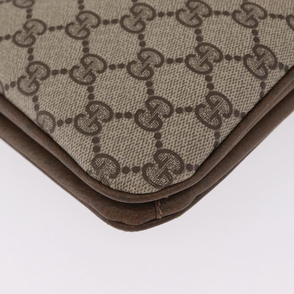 GUCCI GG Supreme Tote Bag PVC Beige Gold 86 02 021 Auth ep16415