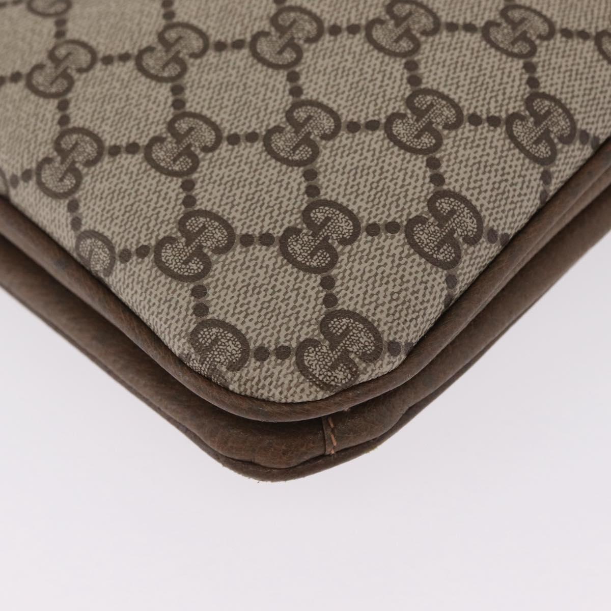 GUCCI GG Supreme Tote Bag PVC Beige Gold 86 02 021 Auth ep16415