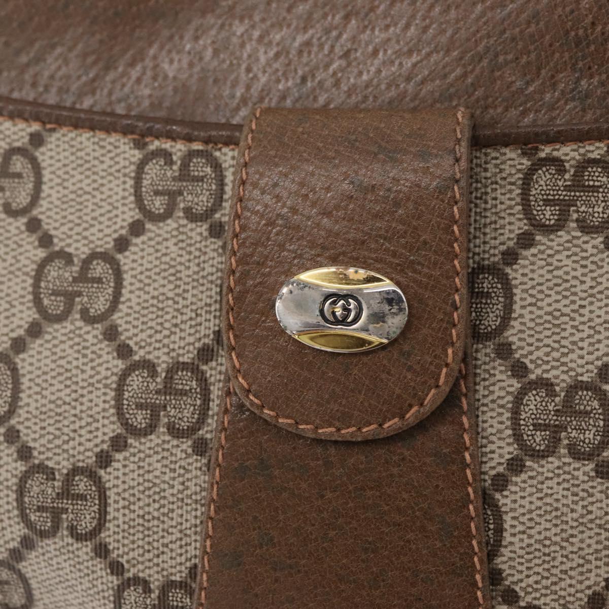 GUCCI GG Supreme Tote Bag PVC Beige Gold 86 02 021 Auth ep16415