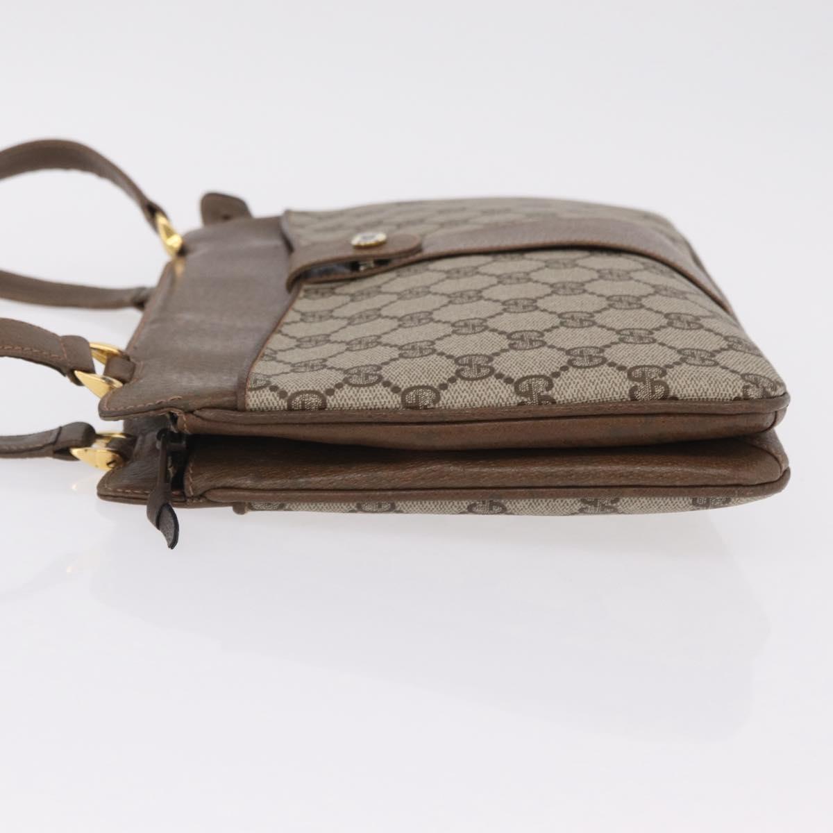GUCCI GG Supreme Tote Bag PVC Beige Gold 86 02 021 Auth ep16415