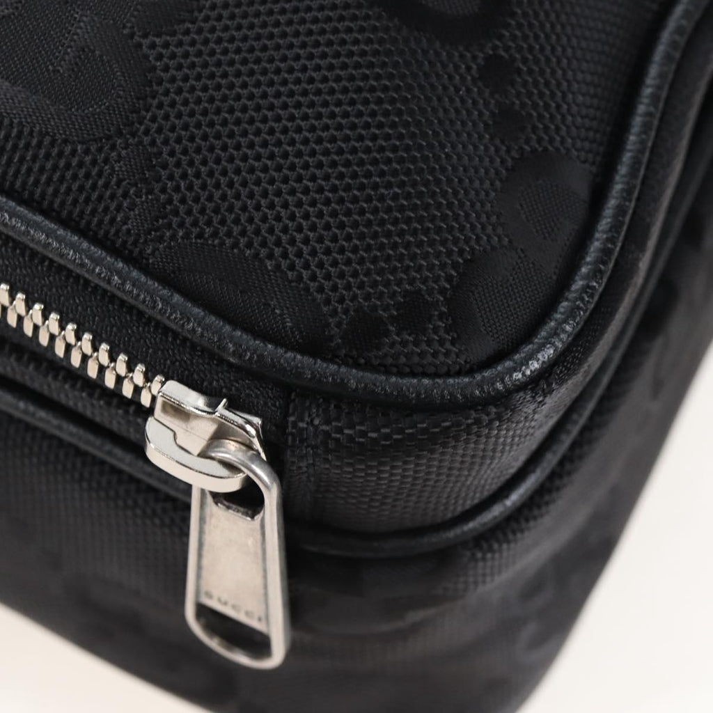 GUCCI GG Canvas Off The Grid Bag Nylon Black Silver 625850 Auth ep16445V