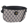 GUCCI GG Supreme Shoulder Bag PVC Navy Gold 378 02 020 Auth ep16478