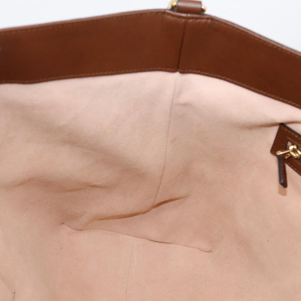 GUCCI GG Supreme Hand Bag PVC 2way Beige Gold Tone 453705 Auth ep16574M