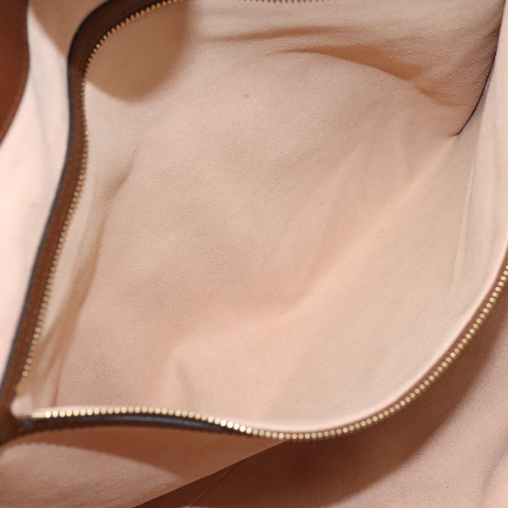 GUCCI GG Supreme Hand Bag PVC 2way Beige Gold Tone 453705 Auth ep16574M