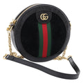 GUCCI Ophdia GG Web Sherry Line Chain Shoulder Bag Suede 550618 Auth ep16605V