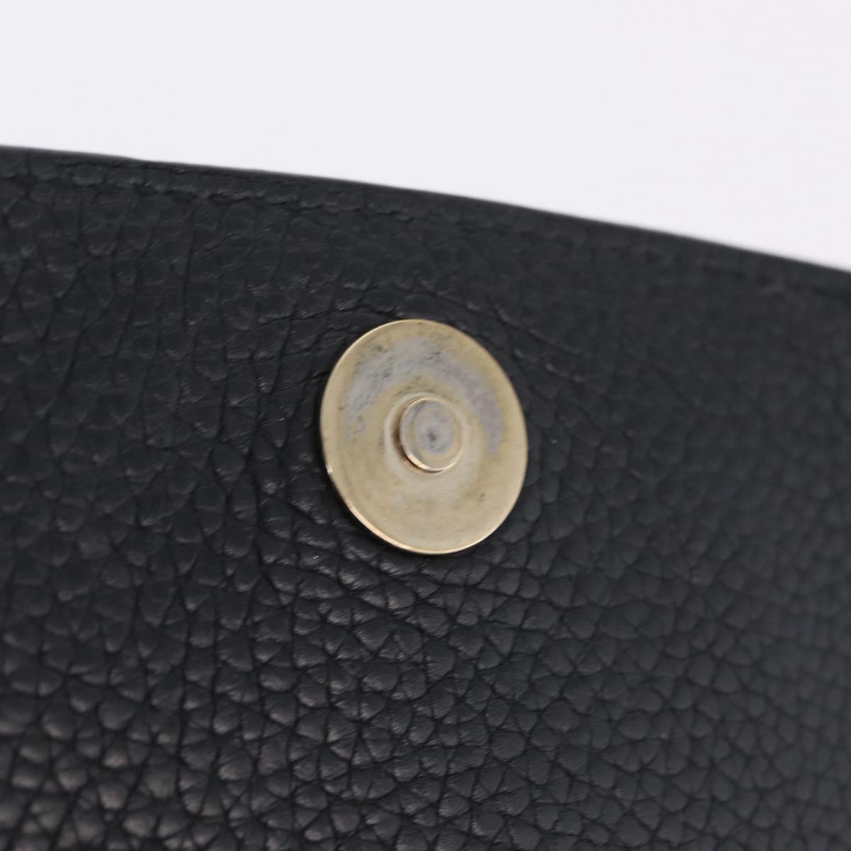 GUCCI Soho Chain Shoulder Bag Leather Outlet Black Gold 536224 Auth ep16638V