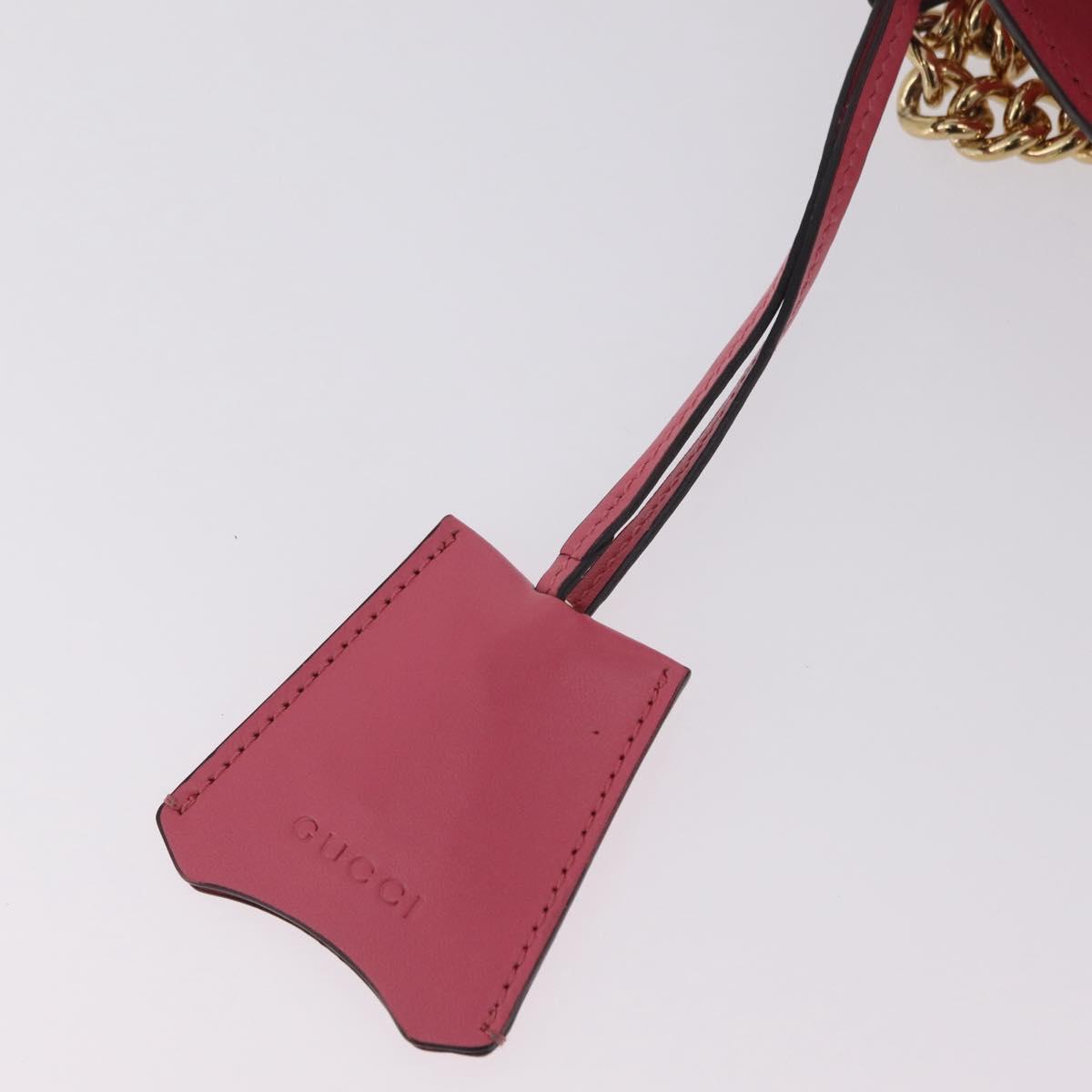 GUCCI GuccissimaGG Padlock Chain Shoulder Bag Leather 409487 Auth ep16719M