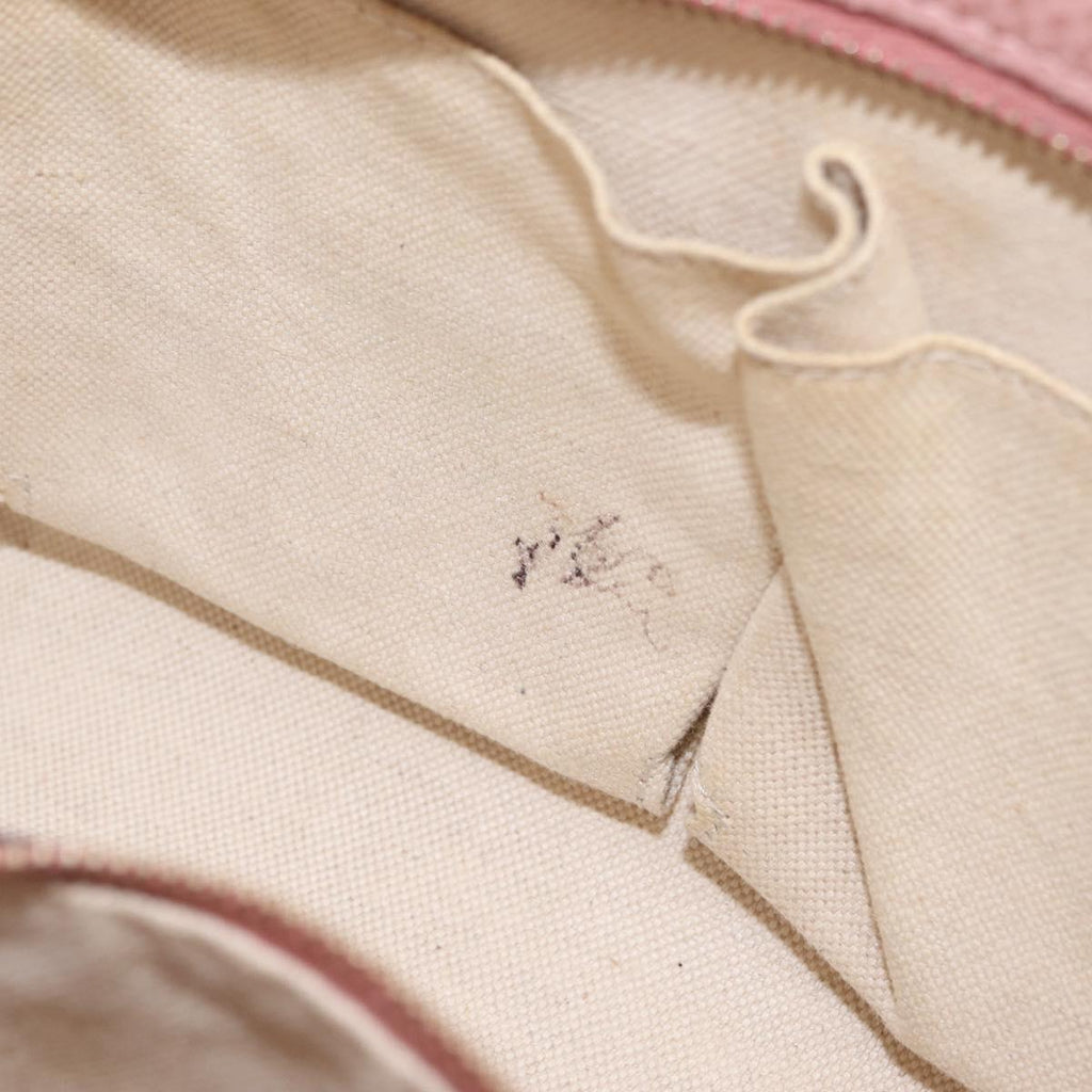 GUCCI Hand Bag Leather 2way Pink Gold Tone 368827 Auth ep16755