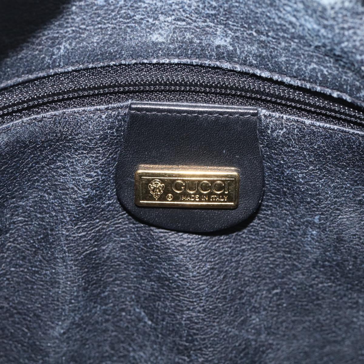 GUCCI Micro GG Shoulder Bag PVC Black Gold Tone 007 115 0093 Auth ep16791