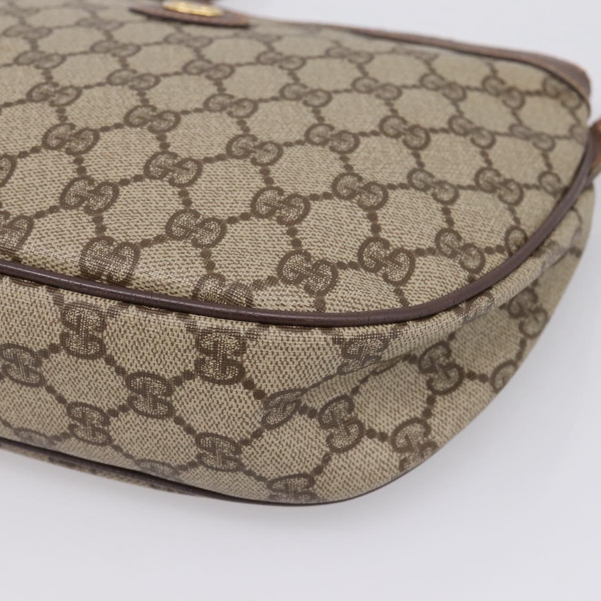 GUCCI GG Supreme Shoulder Bag PVC Beige Gold 007 39 6018 Auth ep16844