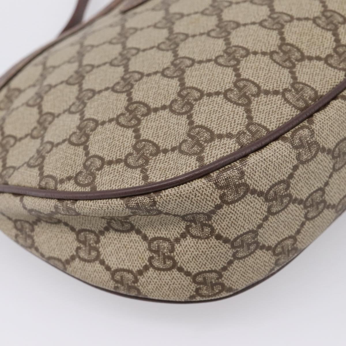GUCCI GG Supreme Shoulder Bag PVC Beige Gold 007 39 6018 Auth ep16844