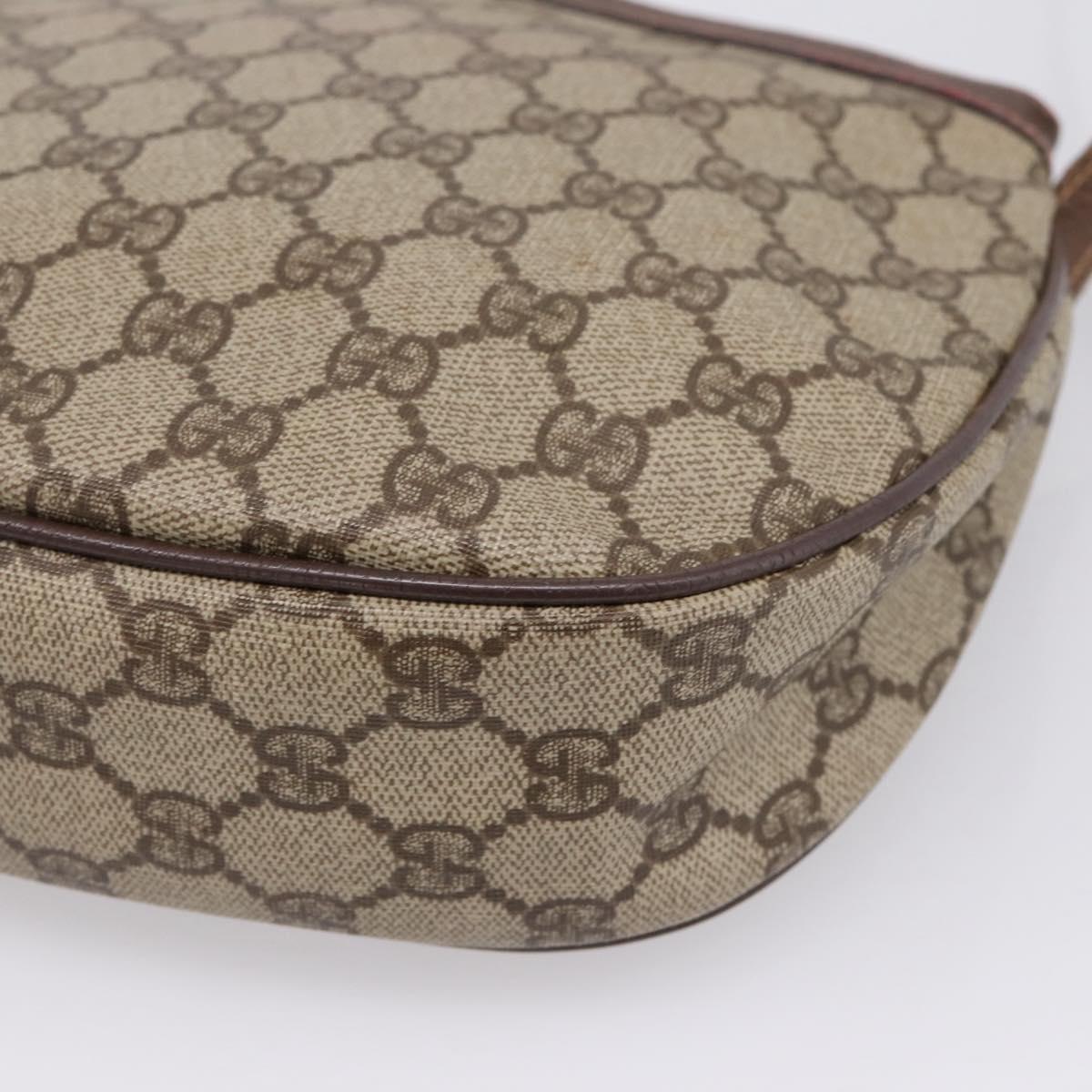 GUCCI GG Supreme Shoulder Bag PVC Beige Gold 007 39 6018 Auth ep16844