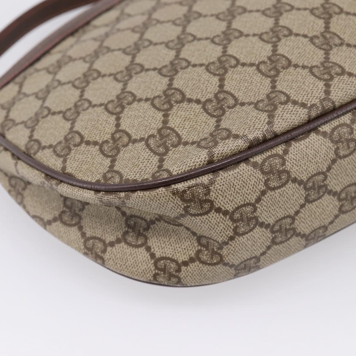 GUCCI GG Supreme Shoulder Bag PVC Beige Gold 007 39 6018 Auth ep16844