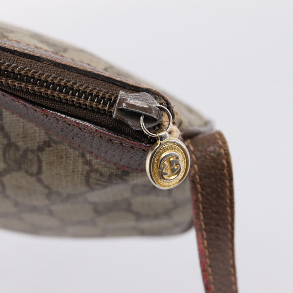 GUCCI GG Supreme Shoulder Bag PVC Beige Gold 007 39 6018 Auth ep16844