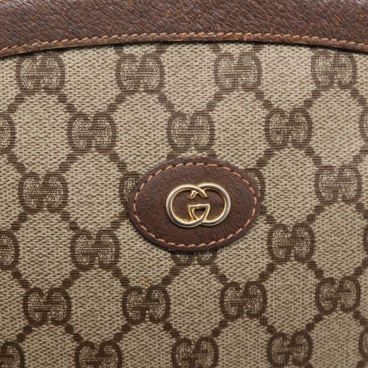 GUCCI GG Supreme Shoulder Bag PVC Beige Gold 007 39 6018 Auth ep16844