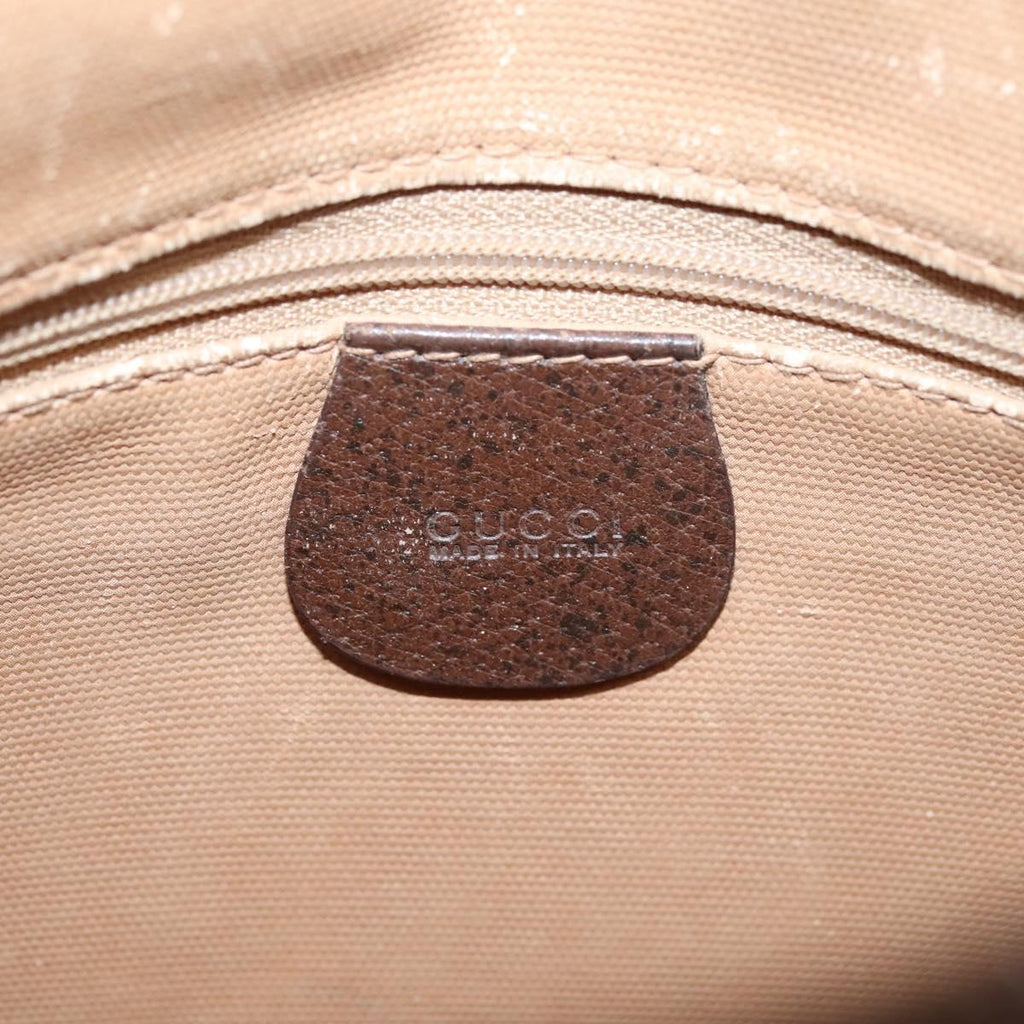 GUCCI GG Supreme Shoulder Bag PVC Beige Gold 007 39 6018 Auth ep16844