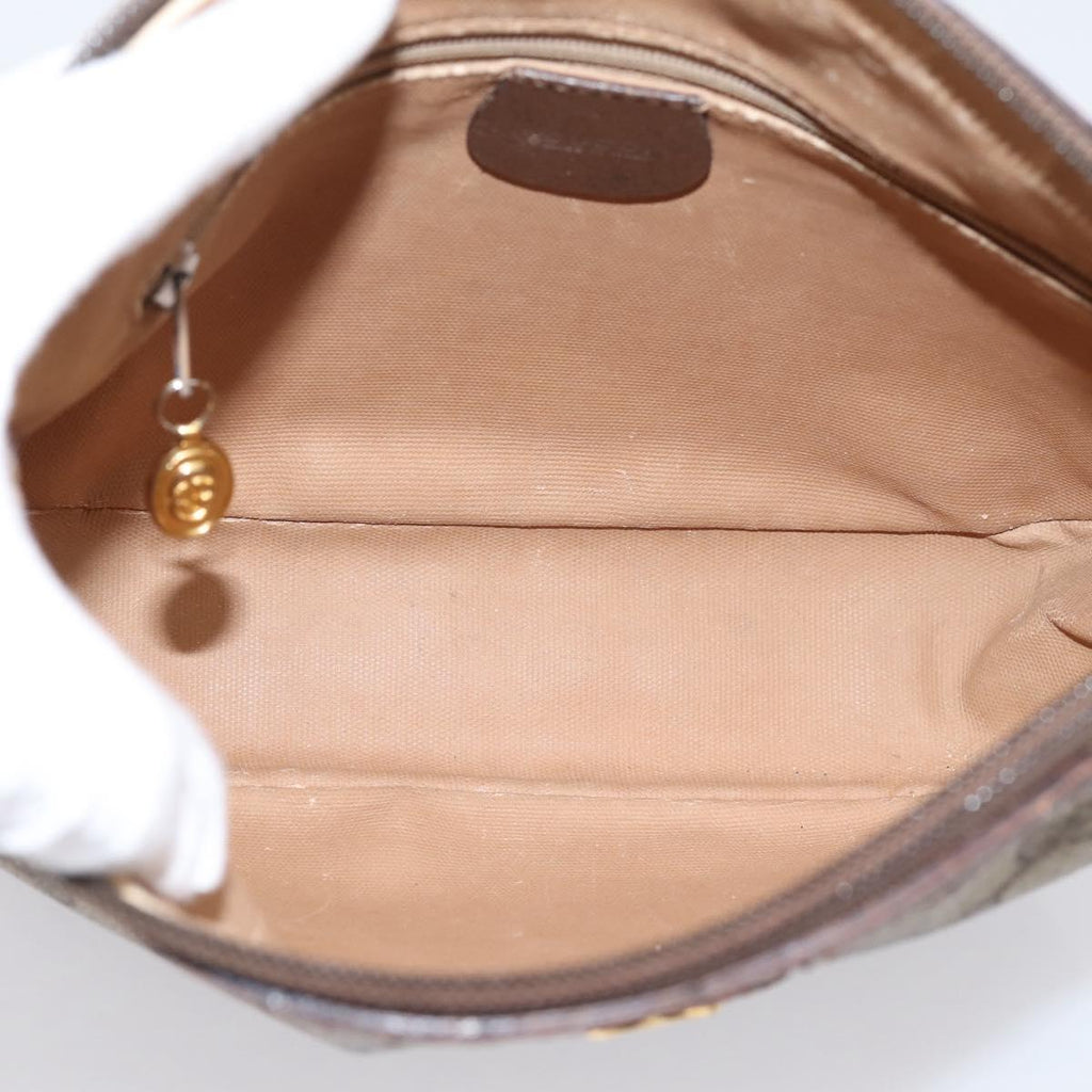 GUCCI GG Supreme Shoulder Bag PVC Beige Gold 007 39 6018 Auth ep16844